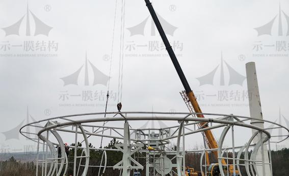 風力發(fā)電機增速涵道膜結構